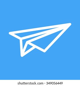 Paper, plane, sky icon vector image. Can also be used for objects. Suitable for use on web apps, mobile apps and print media.