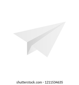 Paper plane, start up. Vector illustration.