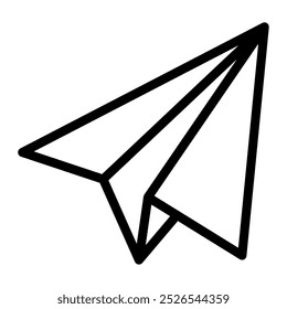 Paper Plane start up vector icon illustration