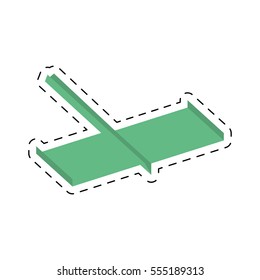 paper plane style modeling light cut line vector illustration eps 10