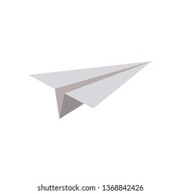 Paper plane symbol. Airplane sign. Vector.