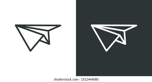 Paper Plane Symbol Icon Vector