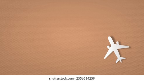 paper plane and textured background