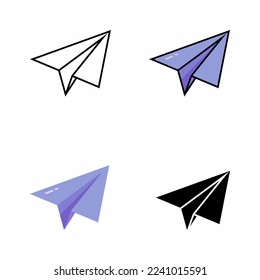 Paper plane for use in design or educational use.