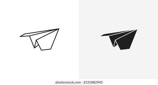 Conjunto de ícones de vetor de plano de papel. Ilustrador de vetor de ações. EPS 10