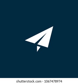 Paper plane. Vector.