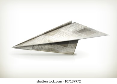 Paper plane, vector