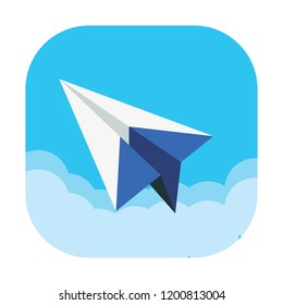 paper plane vector