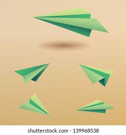 Paper plane vector