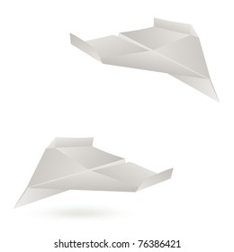 Paper plane. Vector