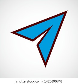 Paper Plane Vector Color Icon