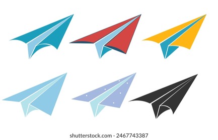 Paper plane vector file for commercial use.