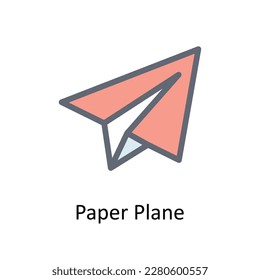 Paper Plane  Vector  Fill outline  Icons. Simple stock illustration stock 