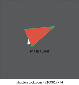 Paper plane vector free clip art icon