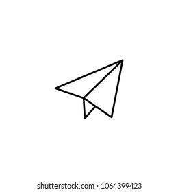 Paper plane vector icon