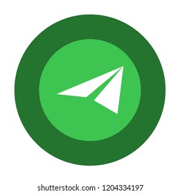 paper plane vector icon