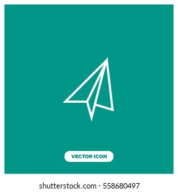 paper plane vector icon