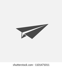 paper plane vector icon airplane 