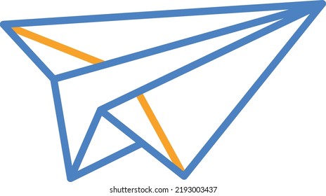 Paper Plane vector icon. Can be used for printing, mobile and web applications.