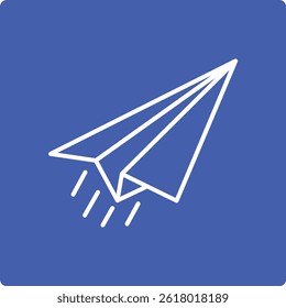Vektorsymbol Papierebene. Kann für Druck-, Mobil- und Web-Anwendungen verwendet werden.