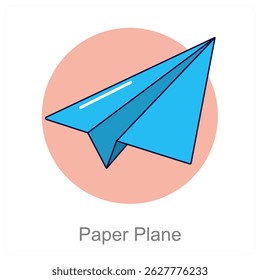 Design de conceito de ícone de vetor Plano de Papel