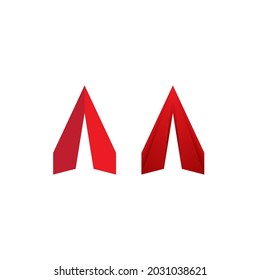 Plano de papel Icono del vector de diseño Plantilla