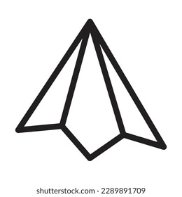 Paper plane vector icon design. Flat icon.