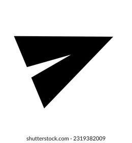 Paper plane vector icon. Vector illustration. Stock image.