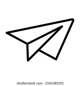 paper plane Vector icon which is suitable for commercial work and easily modify or edit it

