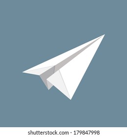 paper plane. vector illustration