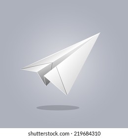 paper plane. vector illustration