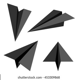 Paper plane. Vector illustration .