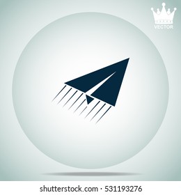 Paper plane  vector illustration.