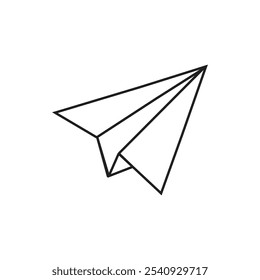 Paper plane vector illustration, Plane made by paper icon, clip art plane, arrow symbol, airplane isolated, travel concept, message symbol clipart, trip icon, mail