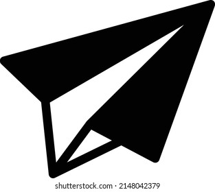 paper plane Vector illustration on a transparent background. Premium quality symbols. Glyphs  vector icon for concept and graphic design.