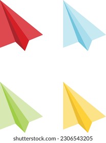 Paper plane Vector image or clipart