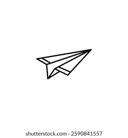 Paper Plane vector line icon icons design