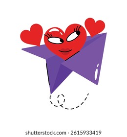 Paper plane vector Sticker. Eps 10 file