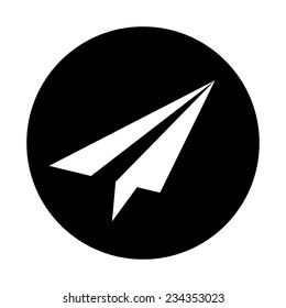 Paper planer icon, vector illustration