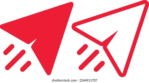 paper planes collection on transparent background. Origami aircraft in flat style. paper airplane, plane icon design. Travel symbol, vector illustration
