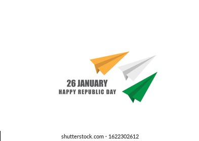 Paper Planes Indian Republic Day Concept Stock Vector (Royalty Free ...