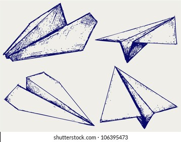 Paper planes. Sketch