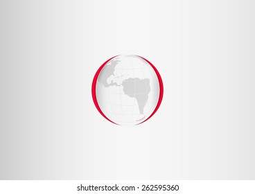 Paper planet Earth background 