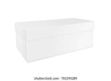 Paper or plastic box with lid for toy, shoes or food