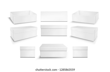 Paper or plastic box set for toy, shoes or food.