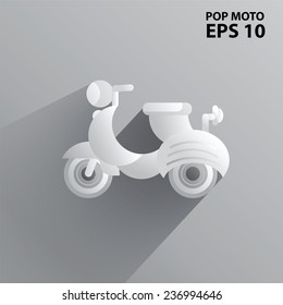 Paper Pop motorcycle