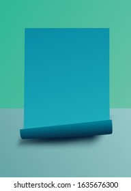 Paper poster or banner on background