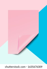 Paper poster or banner on background