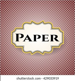 Paper poster or card