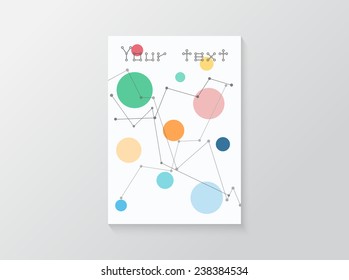 Paper poster design with place for your text